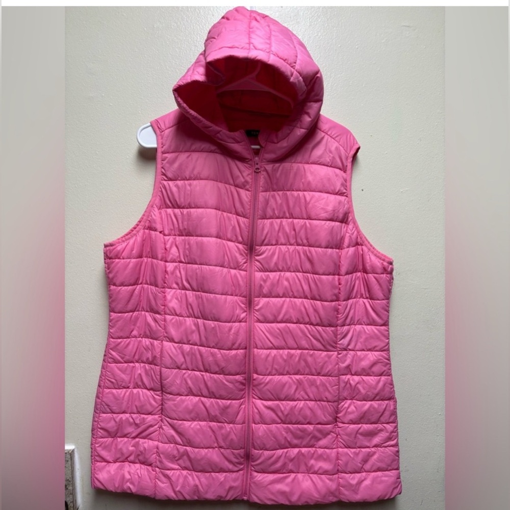 Torrid Women’s Hooded Quilted Puffer Vest - Pink
